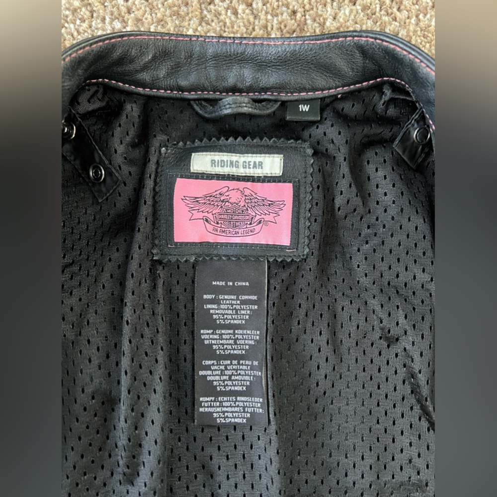 Harley Davidson Rider Leather Jacket - Picture 4 of 11